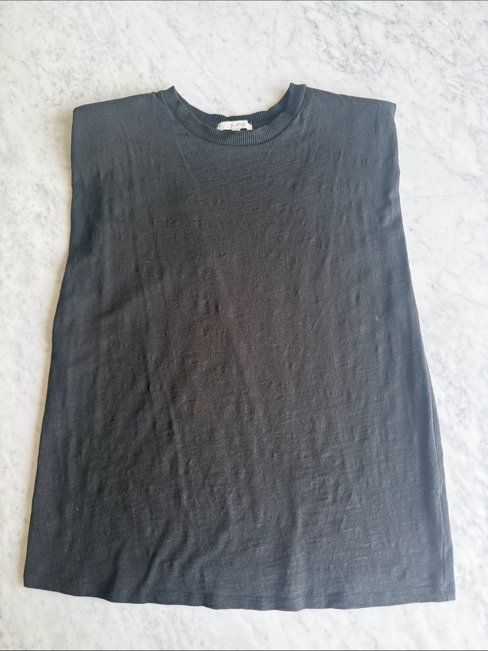 Z Supply Sleeveless Shoulder Pad Tee
